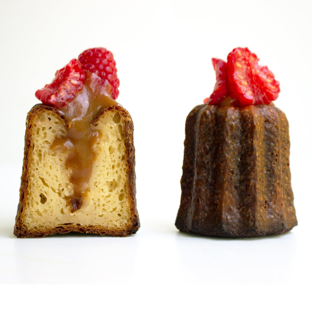 Salted Caramel & Raspberry Canelé