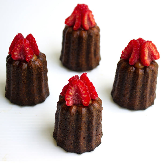 Salted Caramel & Raspberry Canelé